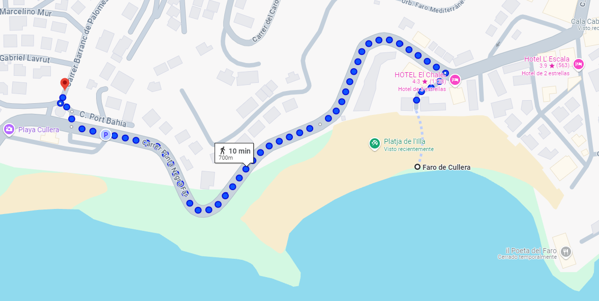 Caminando a la playa de Los Olivos Cullera