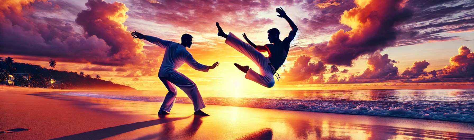 Practicando Capoeira en Cullera