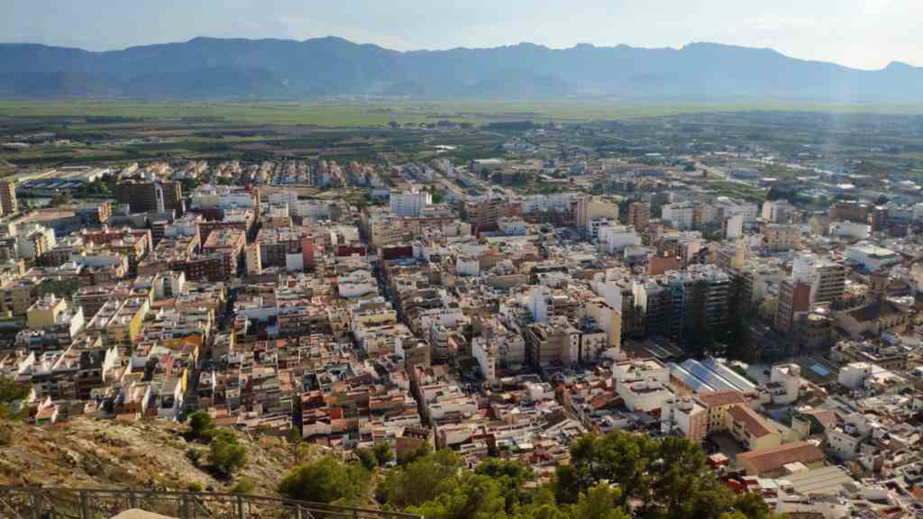 Vistas desde el Castillo de Cullera_el pueblo