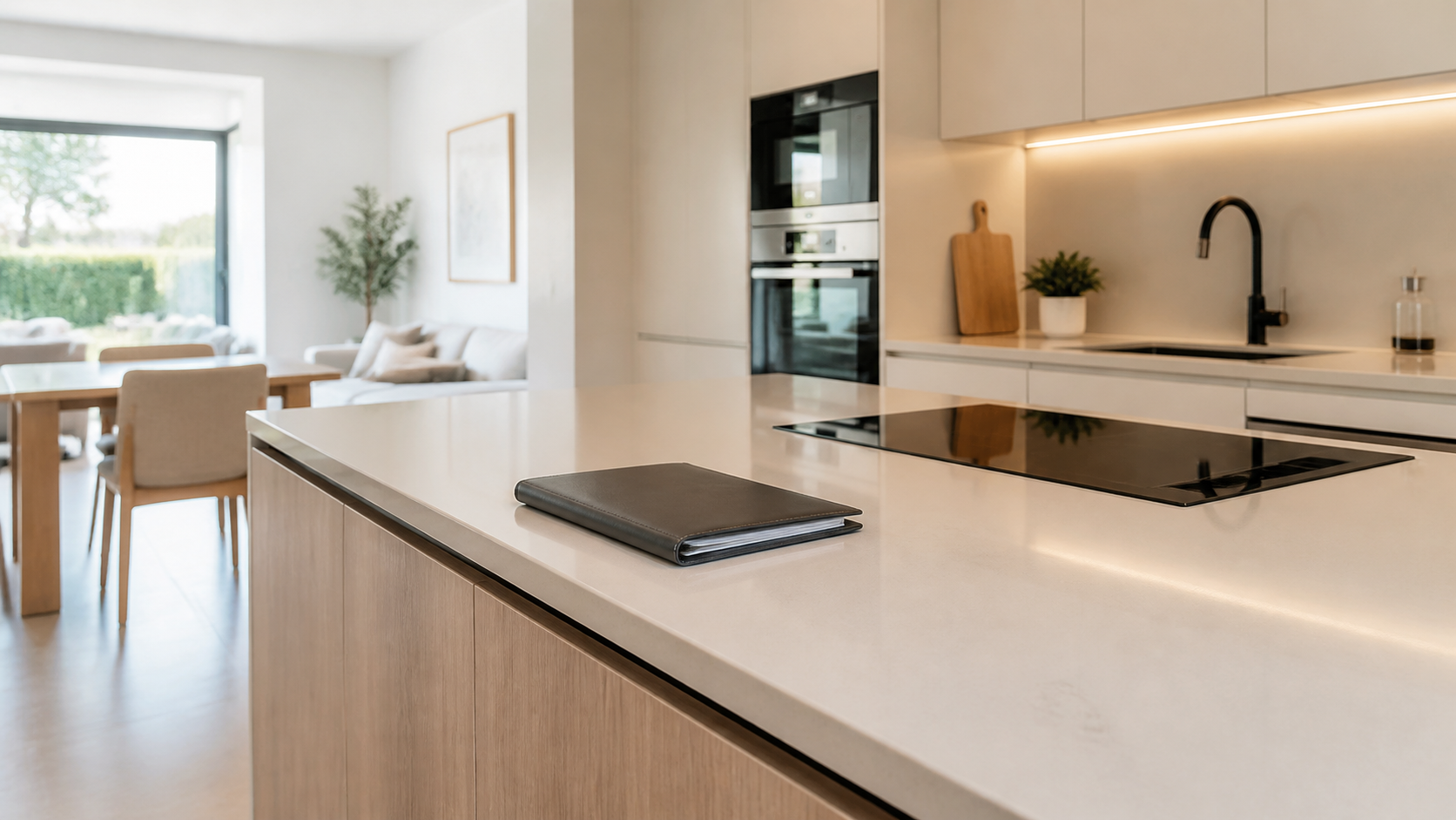 Cocina equipada preparada para concretar los elementos incluidos en la venta de la vivienda
