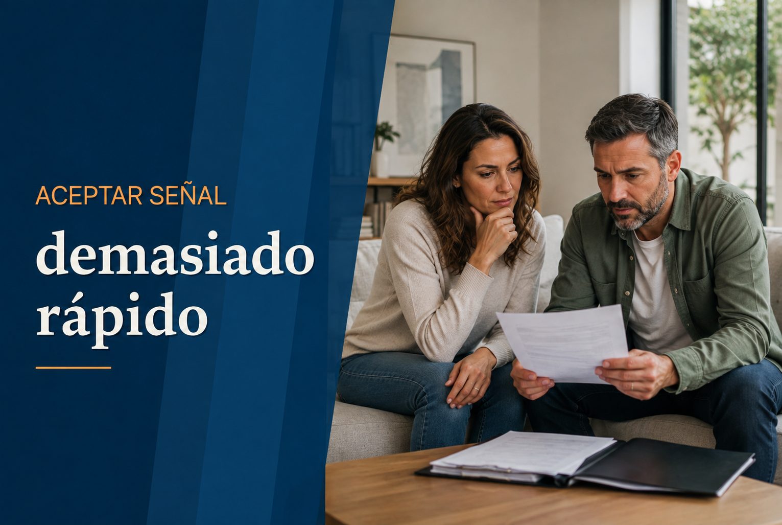 Qué riesgos hay al aceptar una señal demasiado rápido