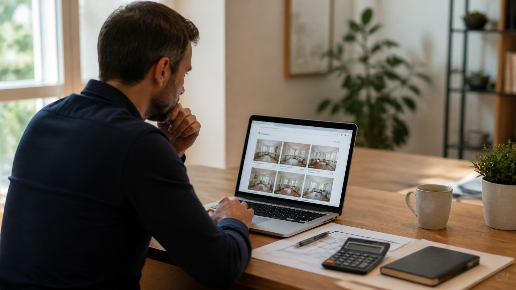 Propietario comparando viviendas similares para fijar un precio de venta realista