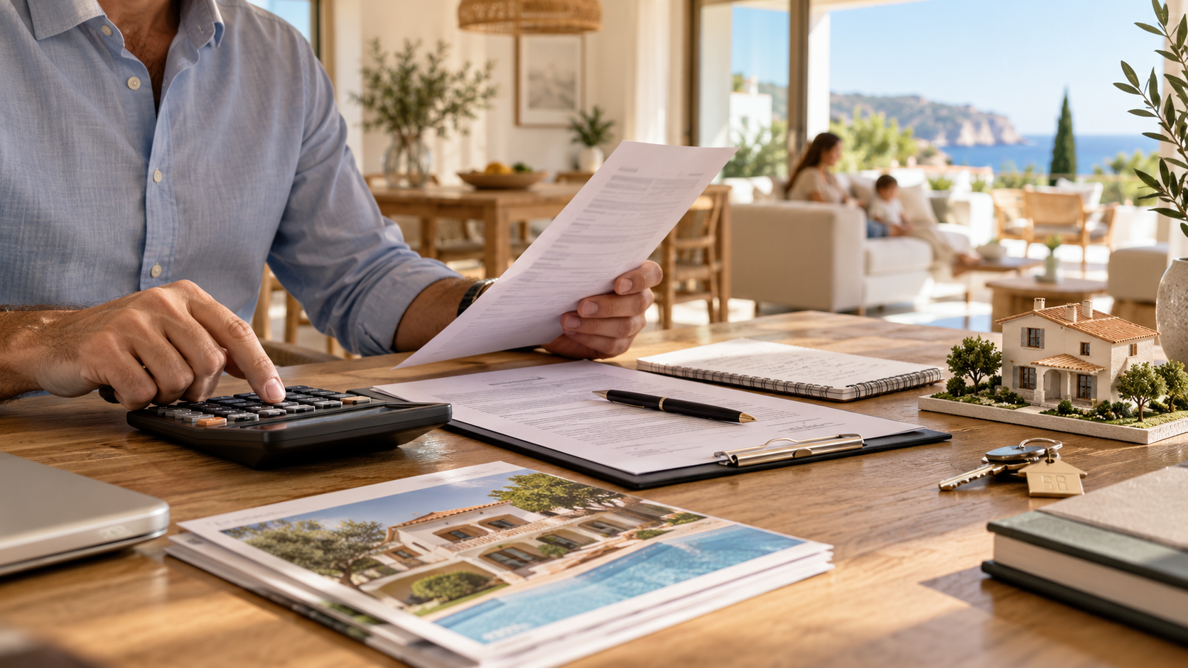 Propietario calculando la rentabilidad de una vivienda alquilada