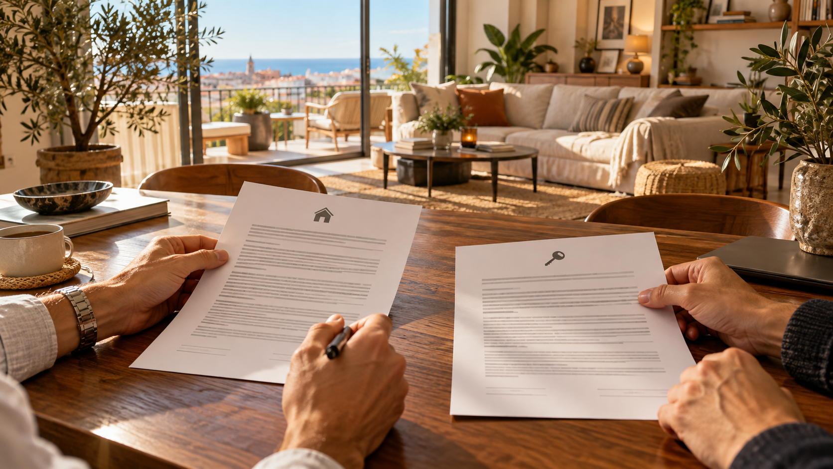 Contrato de compraventa junto a contrato de alquiler de una vivienda