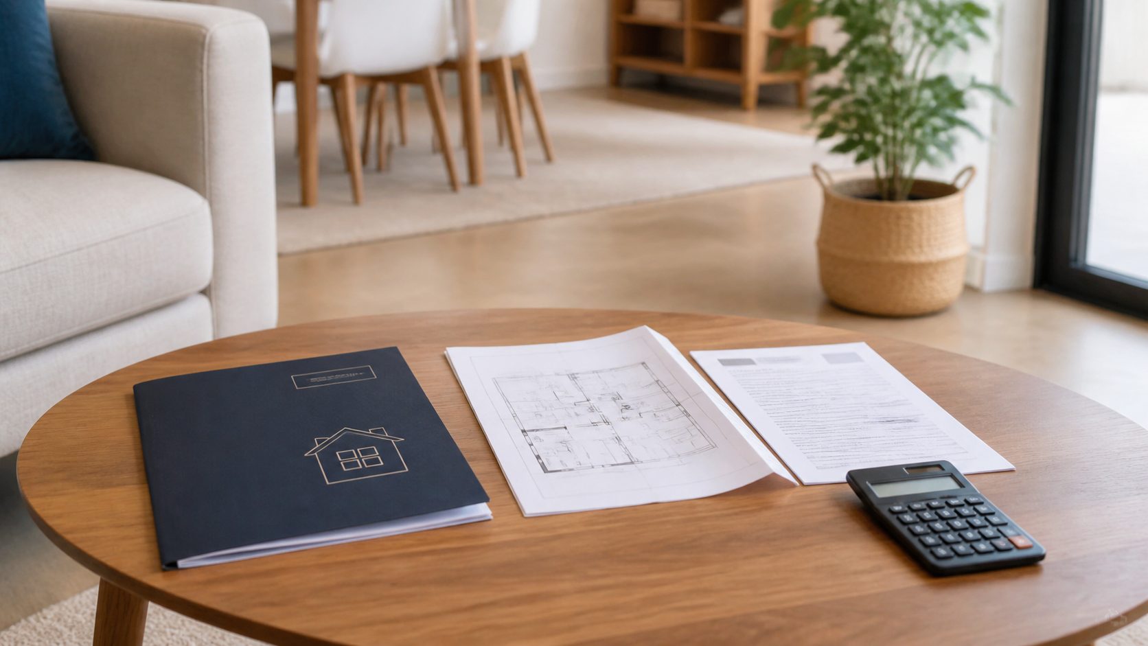 Documentación de vivienda y plano ordenados para revisar posibles limitaciones